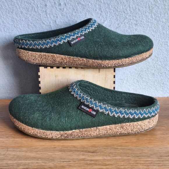 Haflinger Grizzly Torben Men’s Wool Felt Clogs Green EU 41 US 8 Womens 10 main image 9